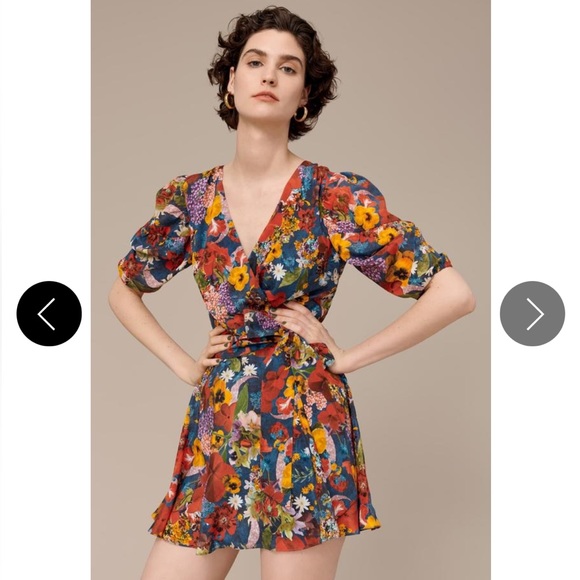 NWT Alice & Olivia Silk Floral Riviera Dress - Picture 12 of 13